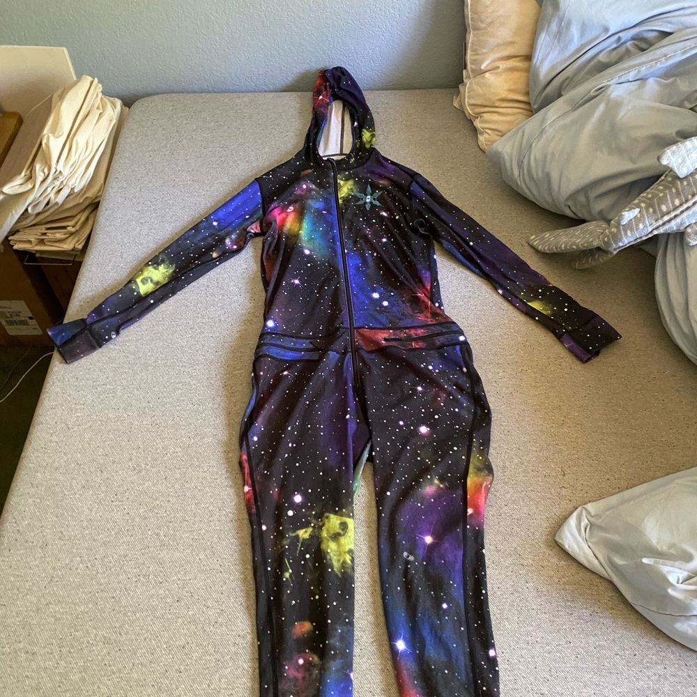 Kids Galaxy Print Ski Long Underwear